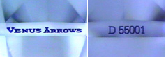 VENUS ARROWS,D55001とガードルに刻印